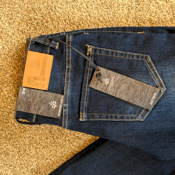 ZLZ Denim Ripped Distressed Jeans for Men Slim Fit 28W - Picture 4 of 7